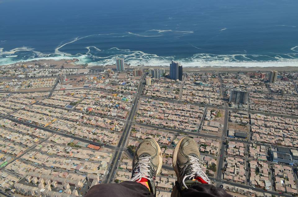 A view of Iquique Chile from above.