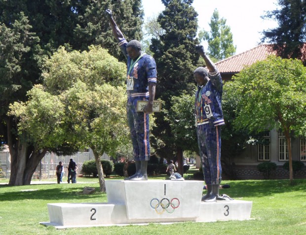 tommie smith statue-san jose